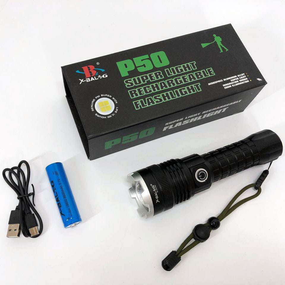Ручний ліхтарик led X-Balog BL-A72-P50, Гарний ліхтар для полювання, ON-409 Світлодіодний ліхтарик