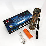 Портативний ліхтар із функцією зарядки Bailong, Світлодіодний ліхтар із зумом Ручний cob JB-69, фото 5