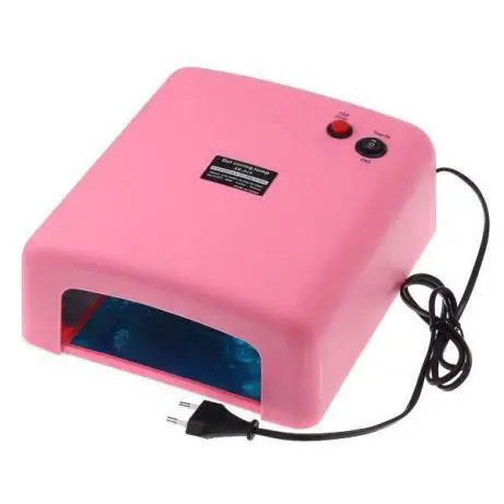 Лампа для манікюру із таймером ZH-818. LO-980 Колір: рожевий