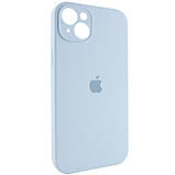 Чохол Silicone Case Full Camera Protective (AA) для Apple iPhone 14 (6.1") Блакитний / Sweet Blue, фото 2