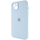 Чохол Silicone Case Full Camera Protective (AA) для Apple iPhone 14 (6.1") Блакитний / Sweet Blue, фото 3