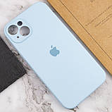 Чохол Silicone Case Full Camera Protective (AA) для Apple iPhone 14 (6.1") Блакитний / Sweet Blue, фото 5