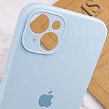 Чохол Silicone Case Full Camera Protective (AA) для Apple iPhone 14 (6.1") Блакитний / Sweet Blue, фото 6