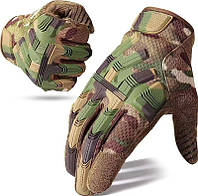 Тактические перчатки 2E Tactical Full Touch, Размер L Перчатки для военных. Цвет Камуфляж