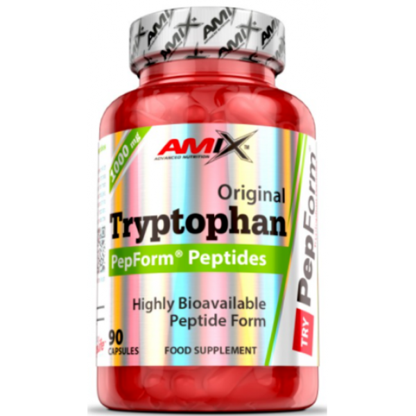 Триптофан AMIX TRYPTOPHAN PEPFORM PEPTIDES 500 мг 90 капсул, фото 1