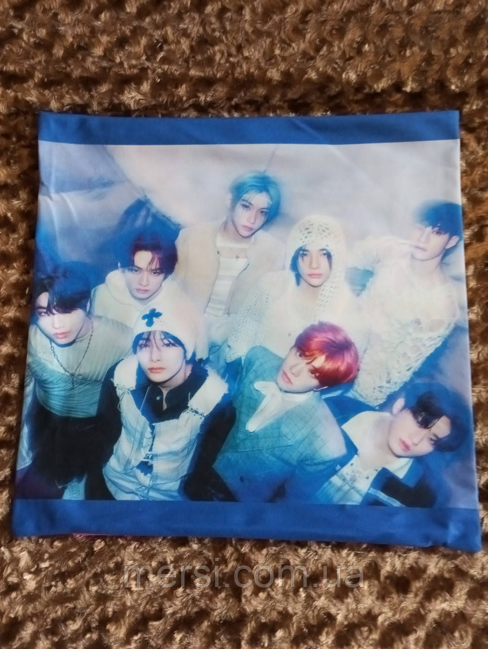 Наволочка для подушки с фото K-POP Stray Kids №1 44см*44см двостороння