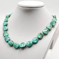 Буси Зелена Бірюза Твіст 16х5 мм 46 см