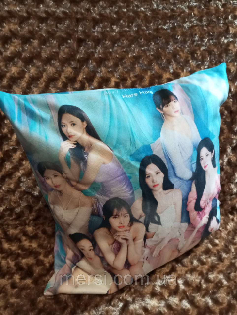 Наволочка для подушки с фото K-POP TWICE №2 44см*44см двостороння