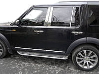 Окантовка стекол (4 шт, нерж.) для Land Rover Discovery IV