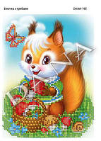 Схема для вишивання бісером Бельченок згрибочками