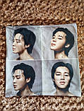 Наволочка для подушки с фото K-POP JIMIN №1 44см*44см двостороння, фото 3