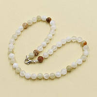 Буси Онікс 8 мм 45 см Гладкий Кульок