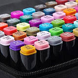 Набір фломастерів для скетчингу 36 шт | Набір кольорових маркерів | Скетч-маркери QK-784 для малювання, фото 2
