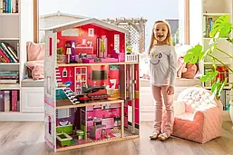 Ляльковий будиночок для барбі з ліфтом - Malibu ECOTOYS Residence 4118+лялька барбі в подарунок!, фото 2