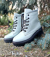 Женские зимние ботинки из натуральной кожи ZLS-791/Ф