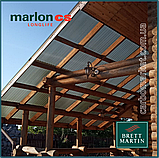 Профільований полікарбонат 1060Х6000Х0.8 мм MARLON CS Greca 76 Embossed Bronzе бронза Англія, фото 4