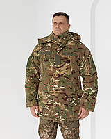 Бушлат зимний Кордон-6 ЗСУ мультикам на синтепоне, мужская зимняя камуфляжная куртка