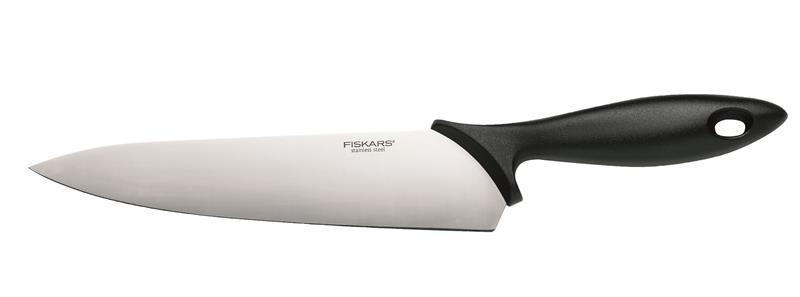 Fiskars Кухонний ніж кухарський Fiskars Essential, 21,4 см, нержавіюча сталь, пластик  E-vce - Знак Якості