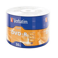 У Нас: Диск DVD-R Verbatim 43791 16x 4.7G Extra Protection Wrap 50 Matt Silver SURFACE -OK