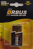 Батарейка ORBUS Alkaline 9 V, крона лужна