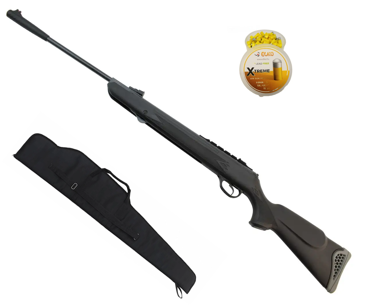 Гвинтівка Hatsan 125 з посиленою газовою пружиною Чохлом і кулями, фото 1