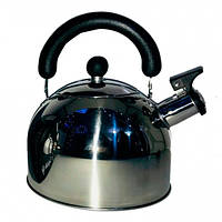 Чайник со свистком, из нержавеющей стали для электрических и газовых плит Rainberg RB-626 3л ZXAN