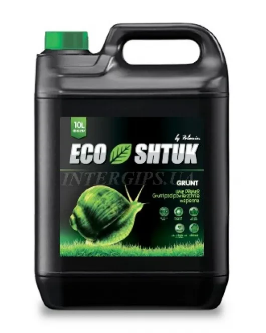 ГРУНТІВКА вапняна на ОРГАНІЧНІЙ ОСНОВІ "LIME PRIMER", ТМ EcoShtuk 10л.