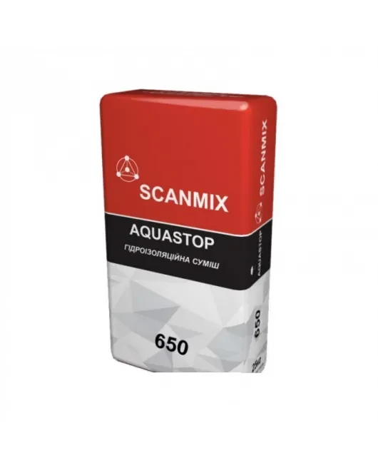 Суміш гідроізоляційний 650 SCANMIX AQUASTOP (25кг)