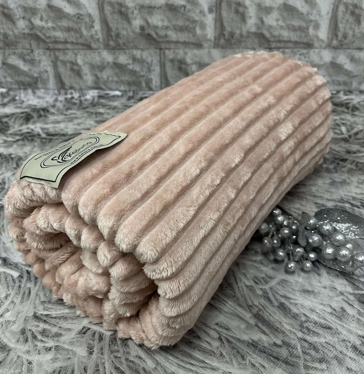 Плед Шарпей Koloco  Розмір 180*220 см Ширина полоски 2 см