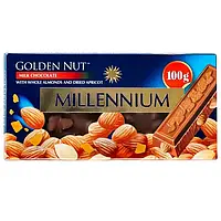 Шоколад молочный Millennium Golden Nut миндаль и курага, 100 г