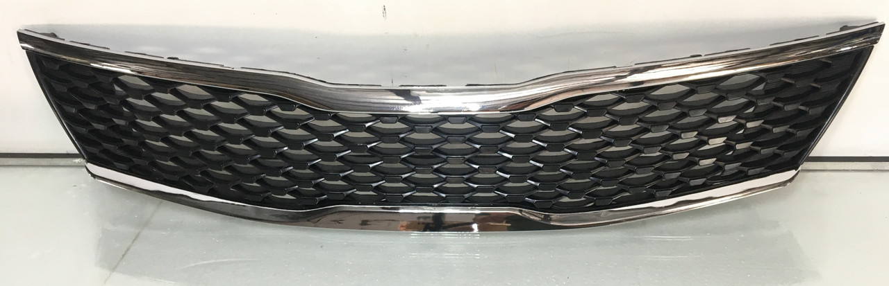 Решітка радіатора grill Kia Optima 2015-2018 1.6Т 86350D4000 сота крупна