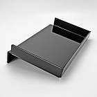 Підставка чорна для тістечок еклерів з нахилом, 23х15х7см. Вітрина для 5 еклерів, фото 3