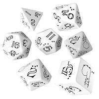 Набор кубиков для настольных игр Q-Workshop Bright Llama Dice Set (White black) (SLLA02)