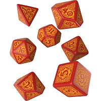 Набор кубиков для настольных игр Q-Workshop Dragon Slayer Red orange Dice Set (7 шт) (SDRS1D)