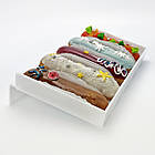 Підставка для 5 еклерів, біла полиця з нахилом, 23х15х7см, вітрина для тістечок в магазин, фото 4