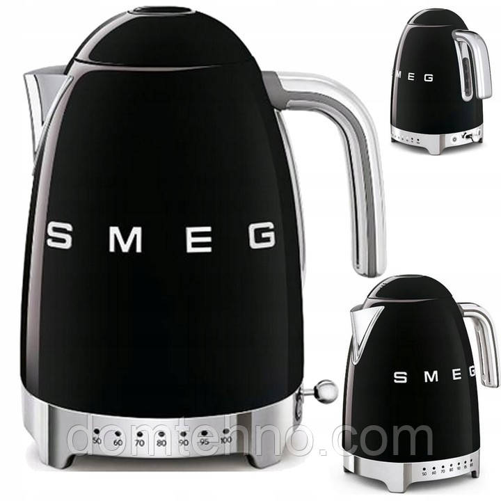 Електричний чайник Smeg KLF04BLEU 2400 Вт чорний