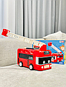 Іграшковий музичний автобус кермом трансформер 2 в 1 265-2 автотренажер Пожежна машина, фото 2