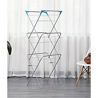 Сушарка для білизни вертикальна Bonro B52 сіра 3 ярусна складна підлогова 42400269