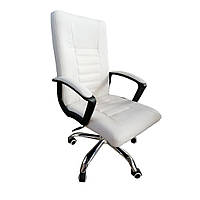 Крісло офісне на колесах Bonro Бонро B-627 біле (42400368)