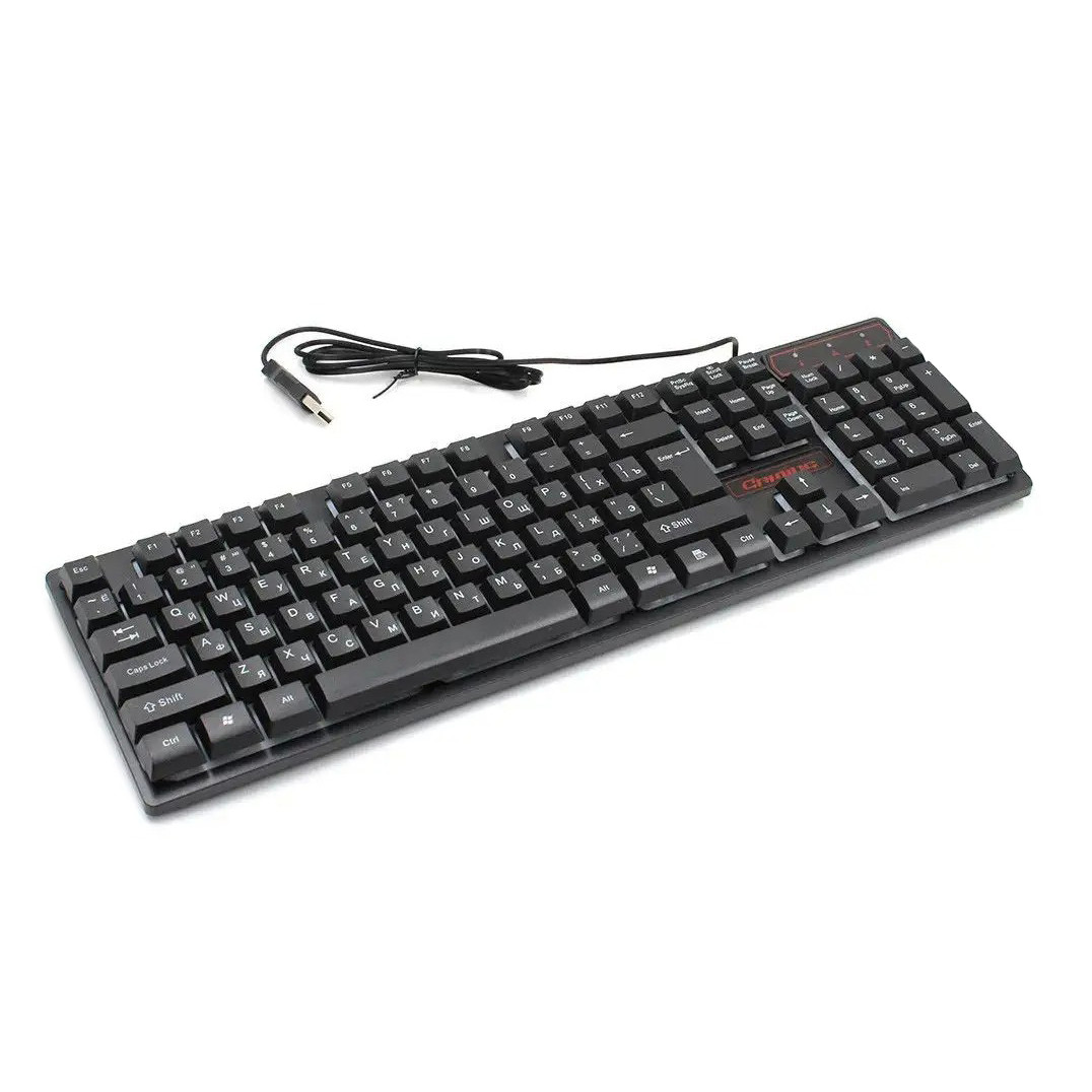 Уценка! Компьютерная клавиатура с подсветкой "Landslides KR-6300TZ", игровая клавиатура для ПК (TO) - фото 3 - id-p2054646588