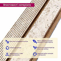 Рейка стінова декоративна PS планка 120*2900*12мм SW-00001748, фото 4