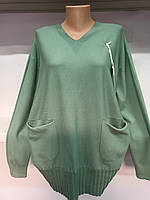 Жібський тонкий з мисом подовжений светр у великих розмірах 56-58