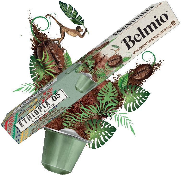 Кава в капсулах Belmio Ethiopia, 10 капсул Nespresso
