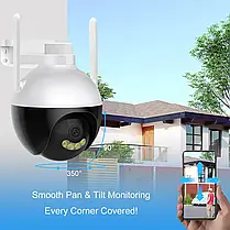 Вулична поворотна купольна IP-камера 7904 V360 Pro, Відеокамера бездротового спостереження, фото 3