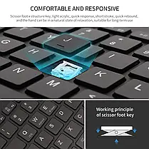 Бездротова Двоконтактна Bluetooth-клавіатура Sandy Gforse Multi-Device Keyboard BK 230 Black бездротова Двоконтактна, фото 4