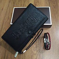 Baellerry Guero - Чоловіче Бізнес Портмоне, Клатч, Барсетка для документів, карток і телефону, фото 2