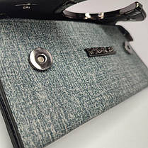 Жіночий Гаманець RONGRAN. Бордовий і Сірий, Стильне портмоне для дівчат, фото 5