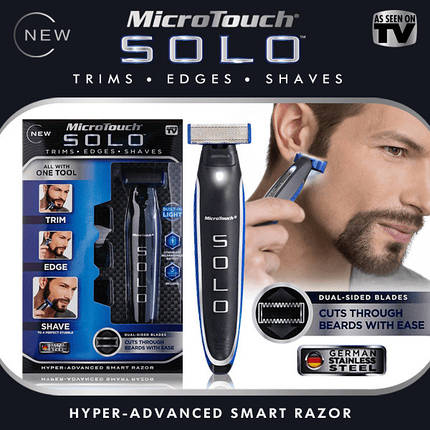 Тример для чоловіків MicroTouch Solo, Чоловіча машинка для стрижки волосся, фото 1