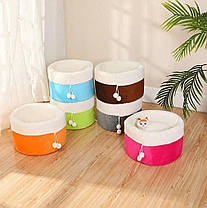 М'яка Лежанка для Собак і Котів L 57 х 33 см Синій, Помаранчевий, Коричневий, Салатовий, Рожевий, Сірий L, фото 2