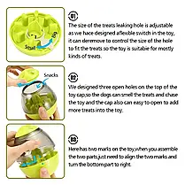 Іграшка-Кормушка для Собак і Котів Sunroz Eating AC-99 Куля Диспенсер з отвором для їжі, фото 5